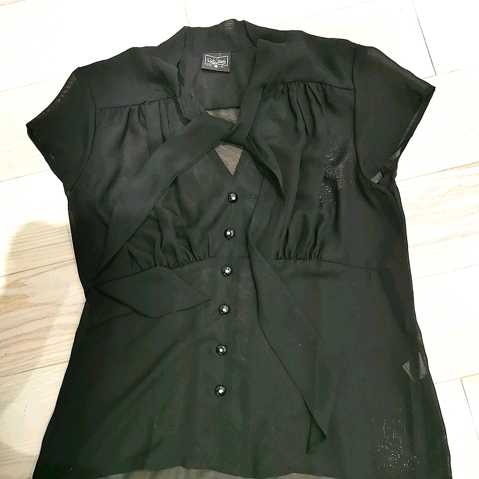 New Basic Black Button Down Shirt